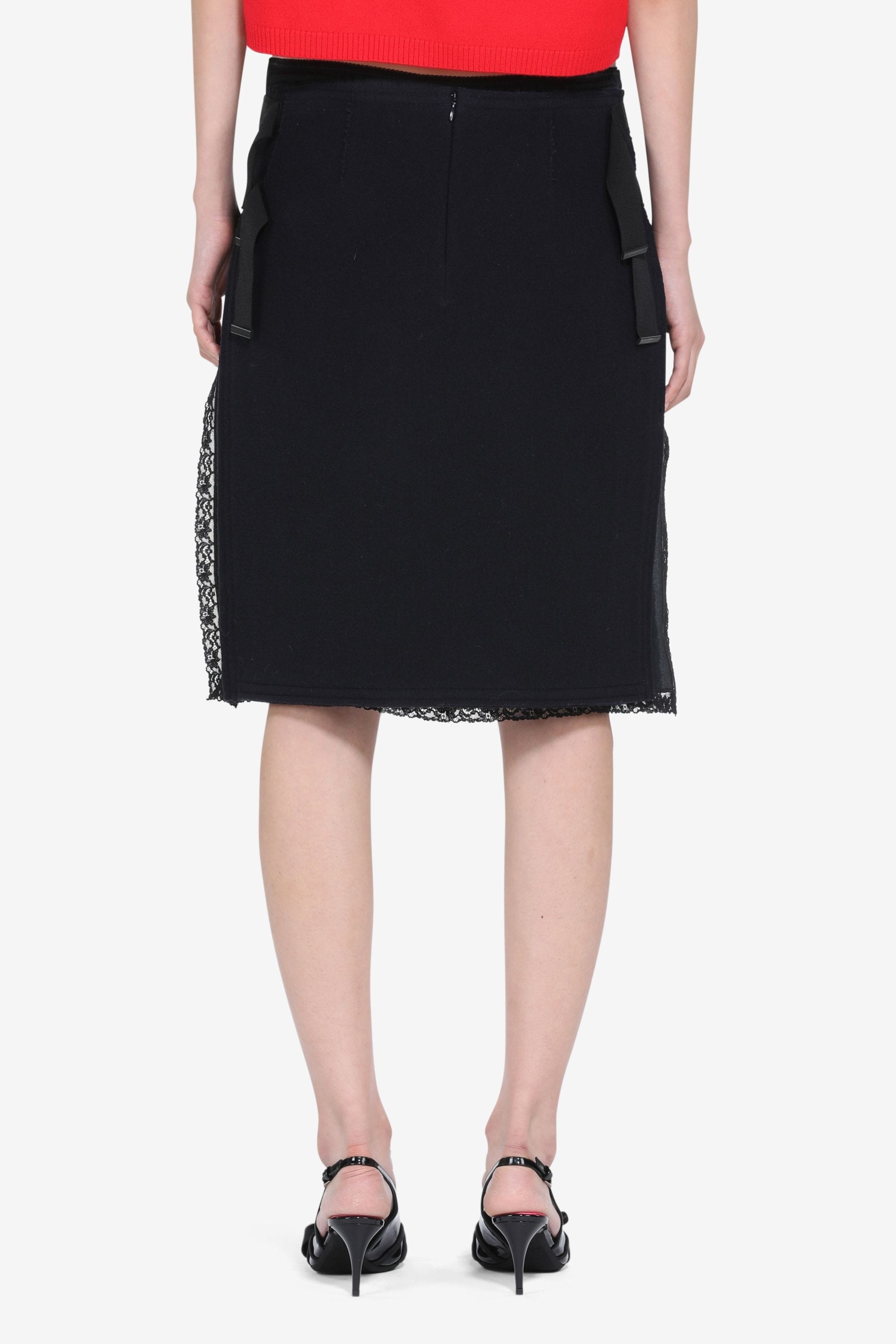 LACE-TRIM MIDI SKIRT - 2
