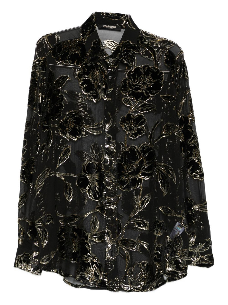 floral-textured blouse 1