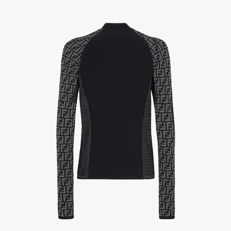 Black tech fabric T-shirt 2