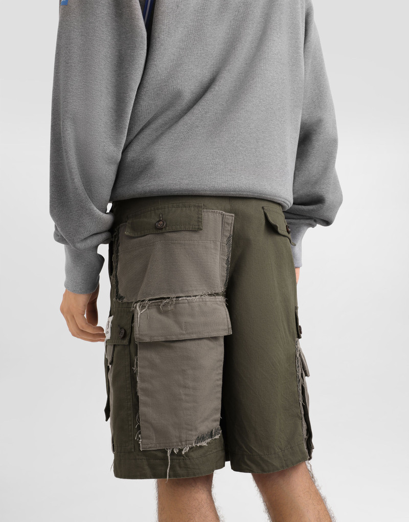 Treated cotton bermuda shorts 5