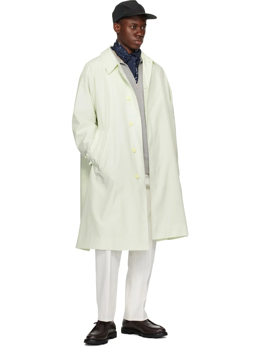 KAPTAIN SUNSHINE Green Walker Coat | REVERSIBLE KAPTAIN SUNSHINE Green Walker Coat | REVERSIBLE