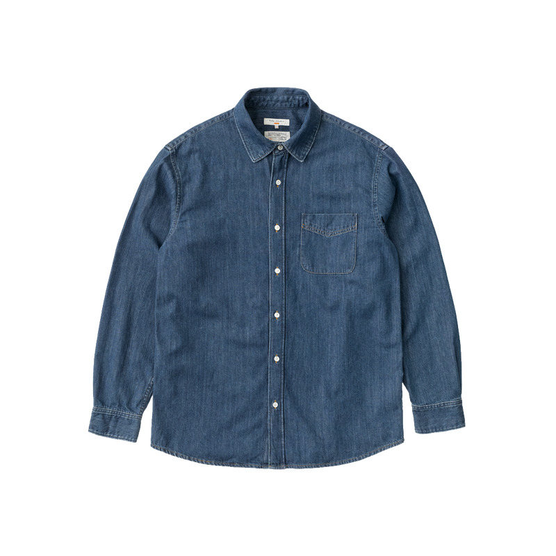 Filip Casual Some Kind of Blue Denim Shirt - 6