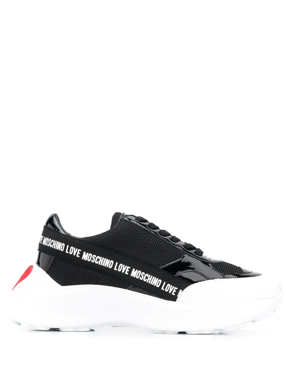 chunky sole panelled sneakers - 1