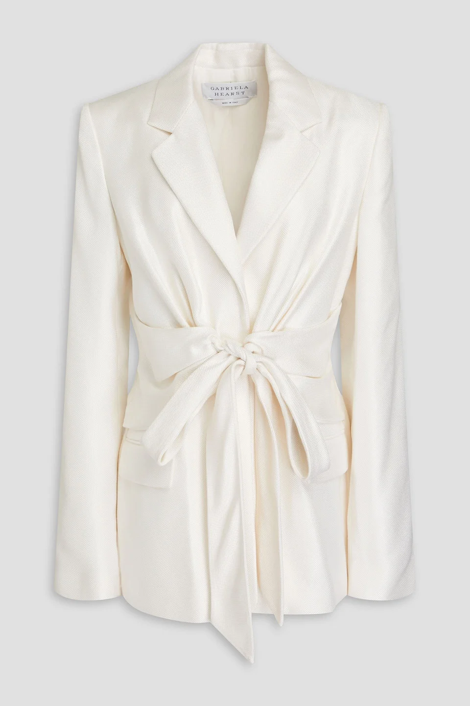 Grant belted silk blazer - 1