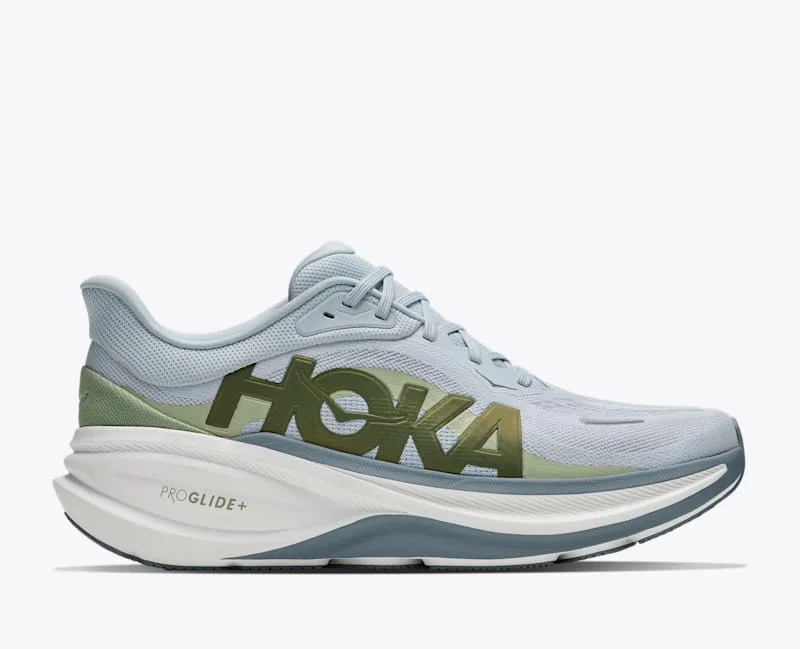 Men's Clifton PRO Road Running Shoes in Mineral Blue/Sprouted Green - 1