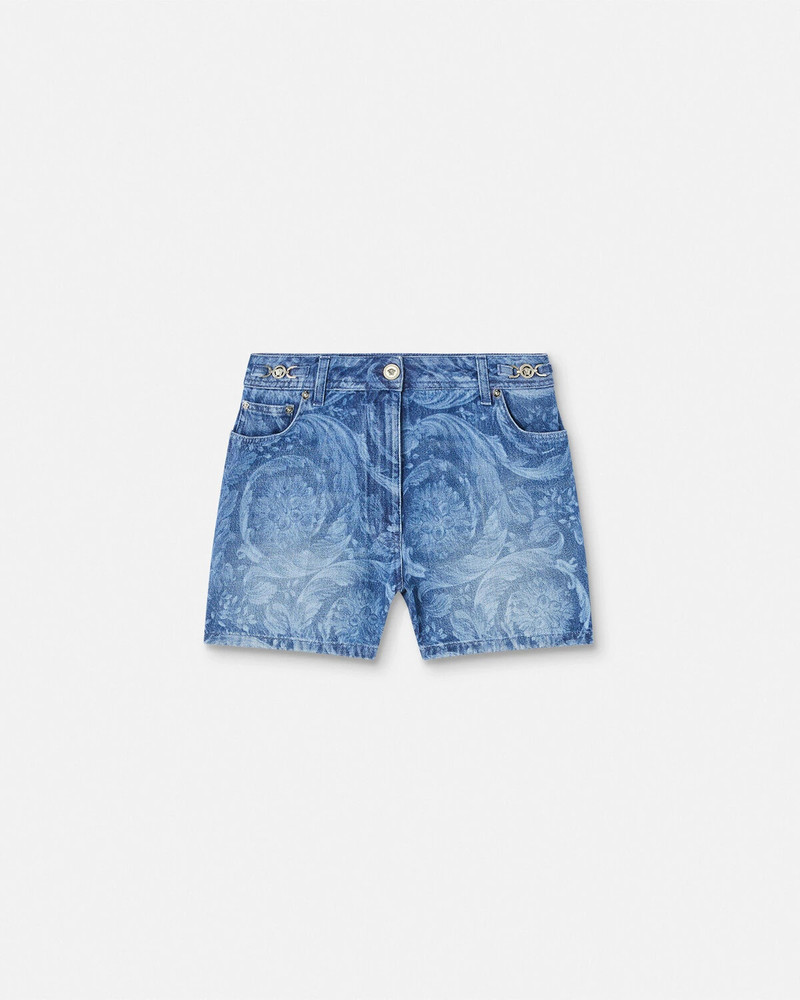 Barocco Boyfriend Denim Shorts - 1