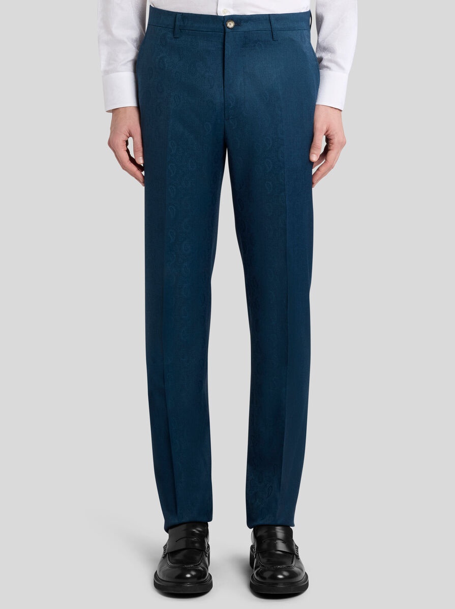 PAISLEY WOOL TROUSERS - 2