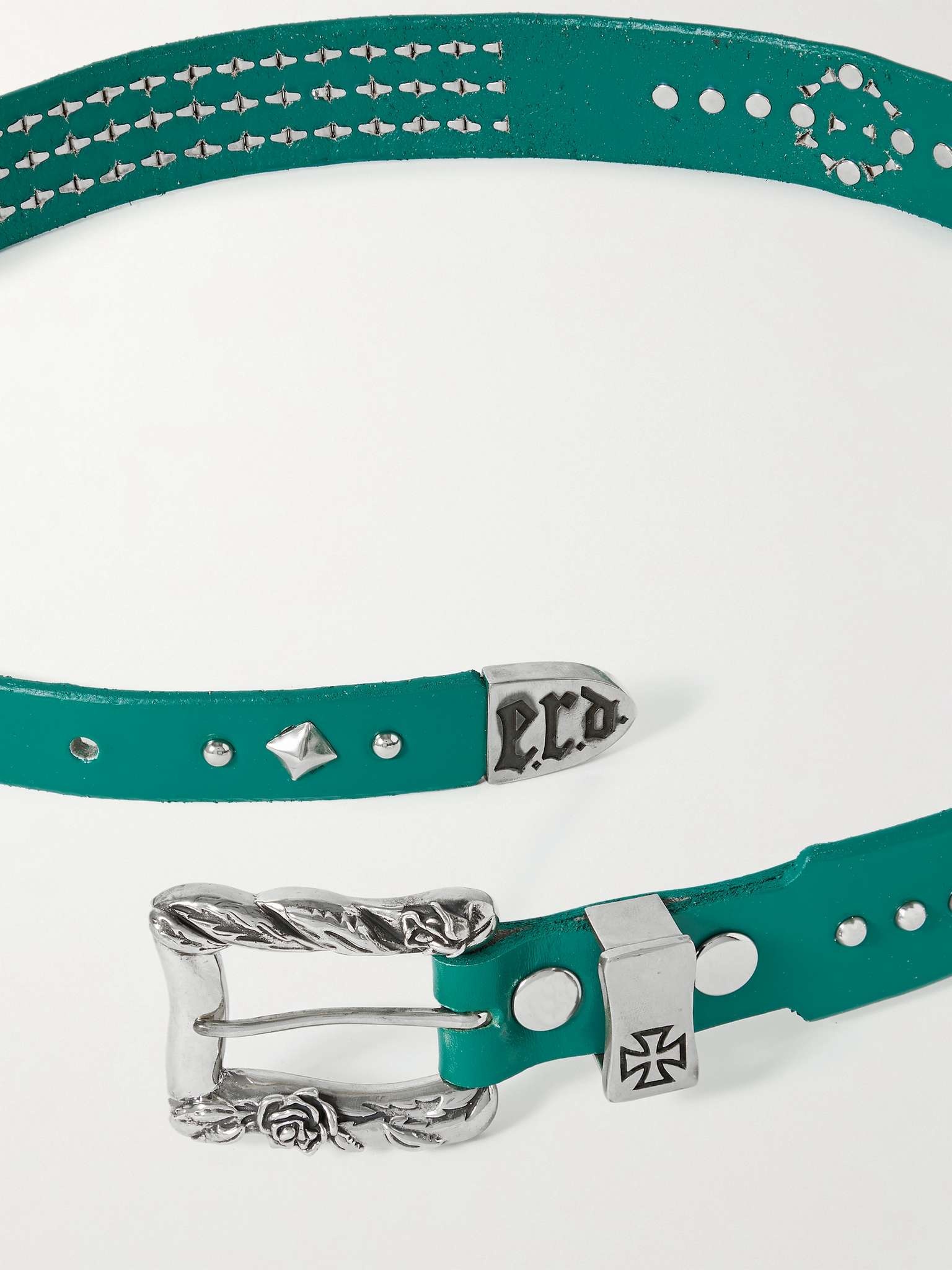 3.5cm Texas Seranade Studded Leather Belt - 2