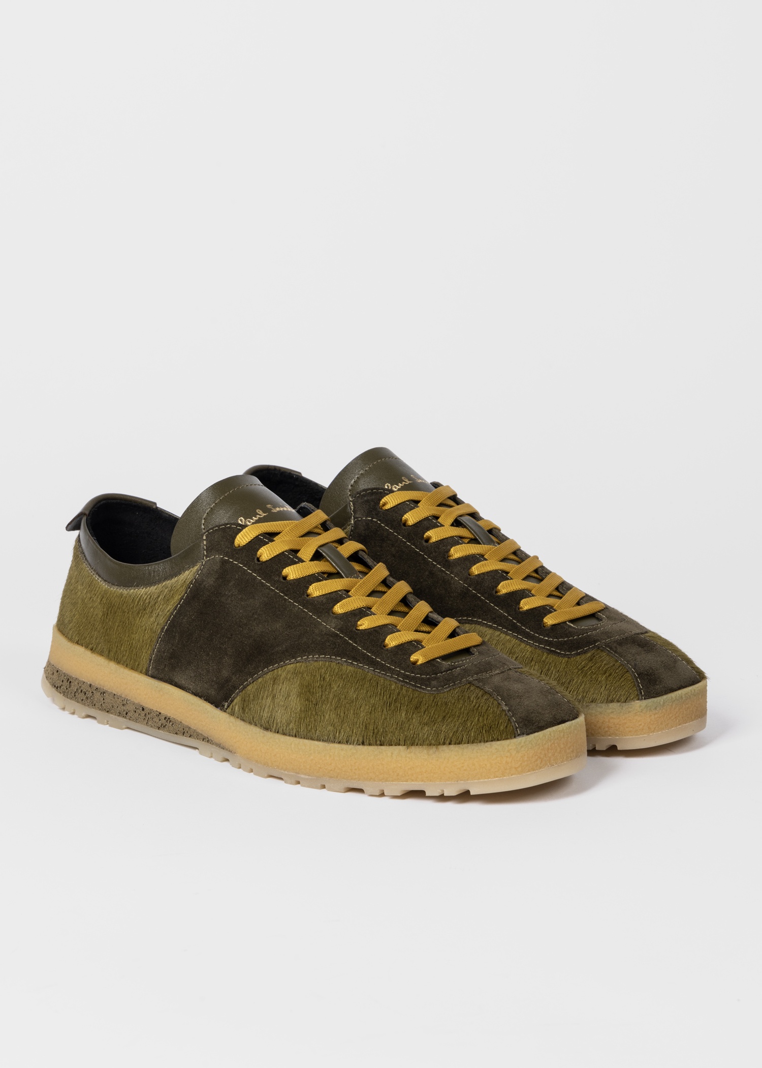 Khaki Leather 'Zephyr' Trainers - 3