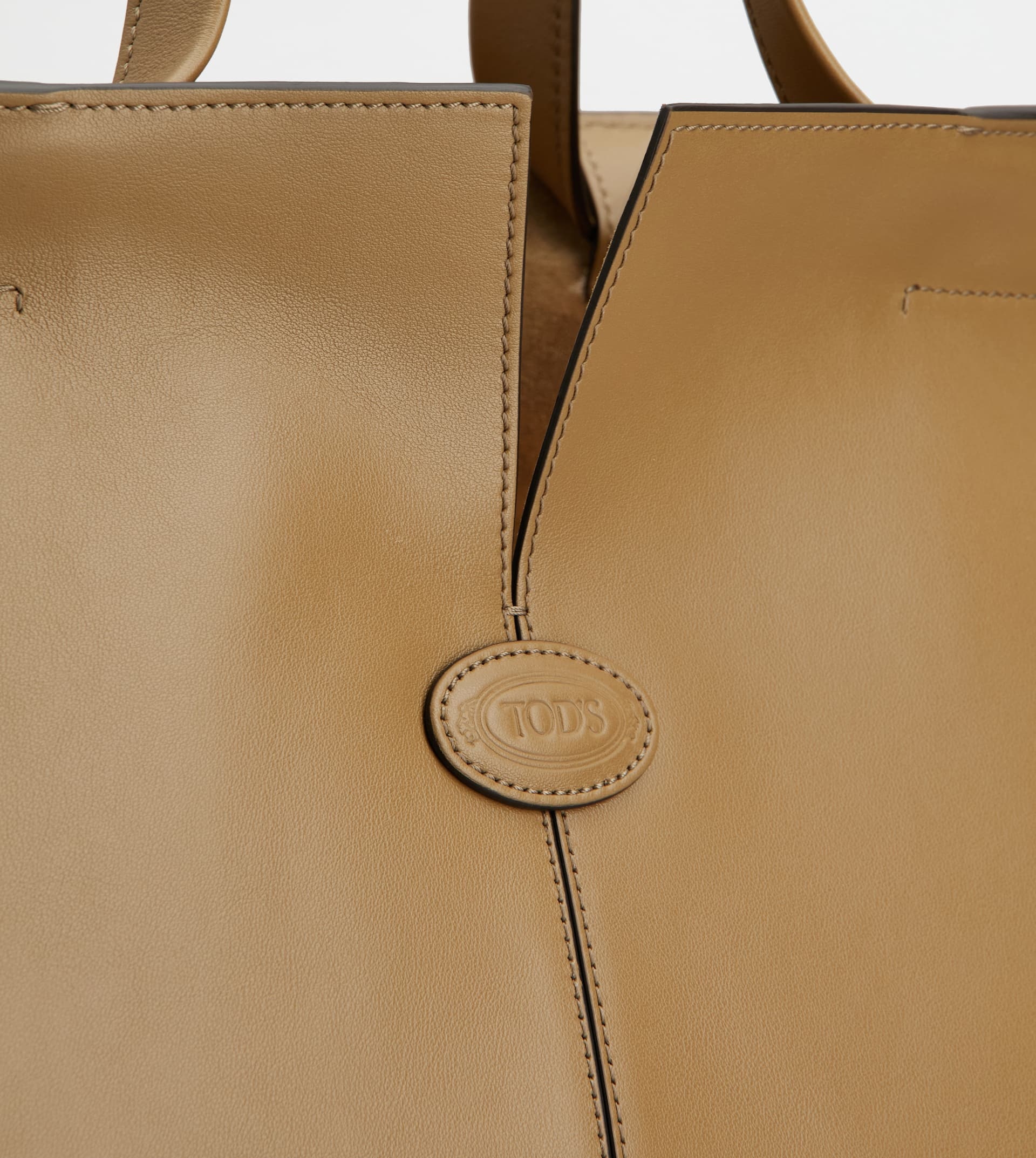 TOD'S DI BAG FOLIO IN LEATHER MEDIUM-SMALL - BROWN - 6