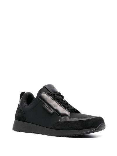 Gianvito Rossi debossed-logo lace-up sneakers outlook