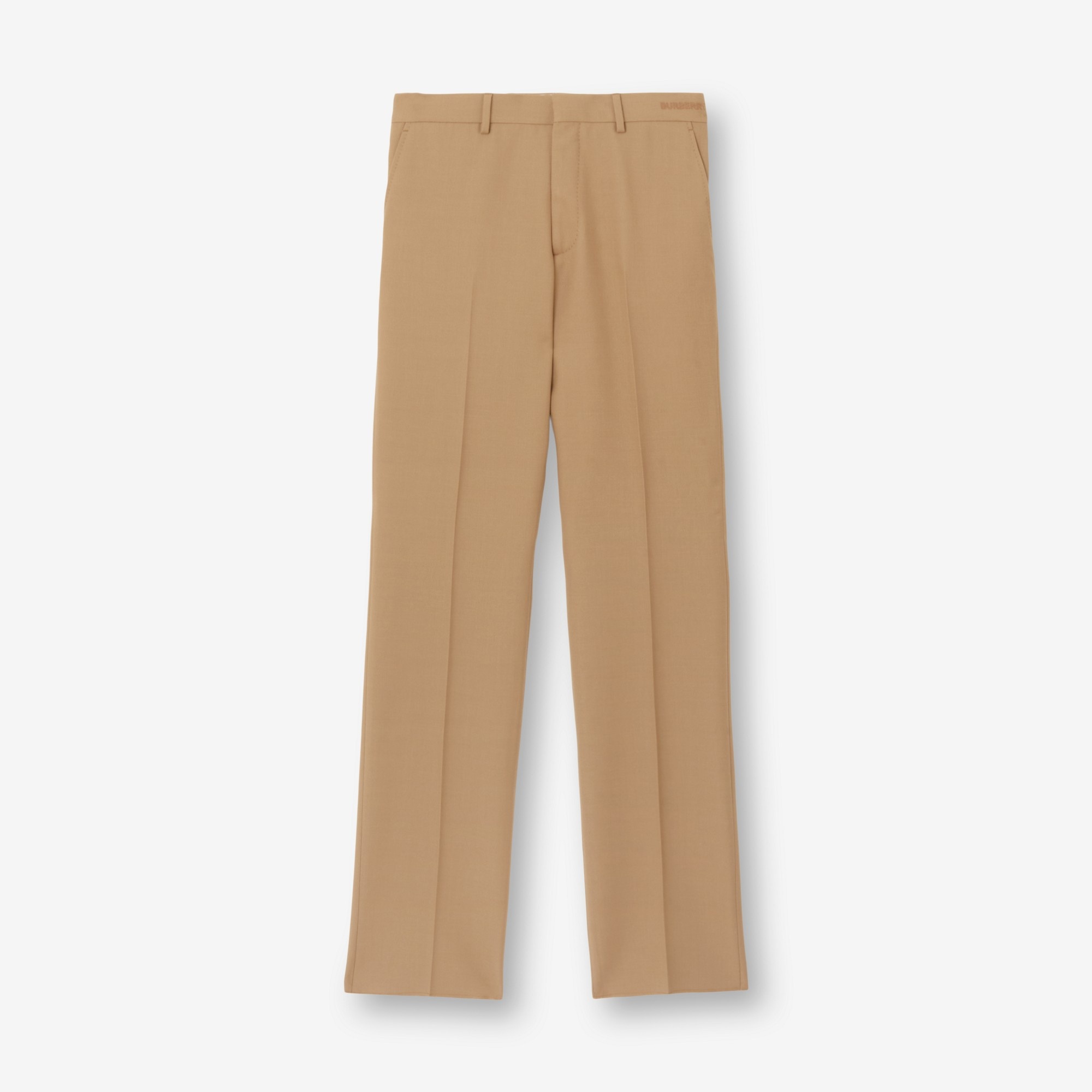 Classic Fit Wool Silk Tailored Trousers - 1