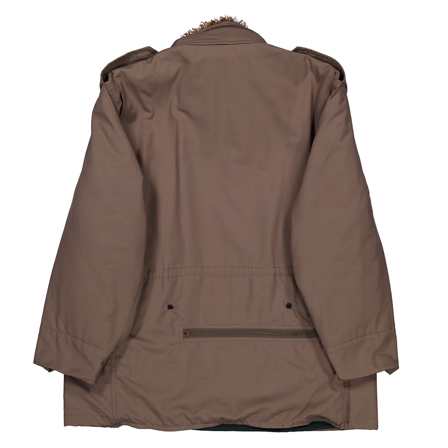 Kolor Men's Beige Shearling-Collar Drawstring Jacket - 2