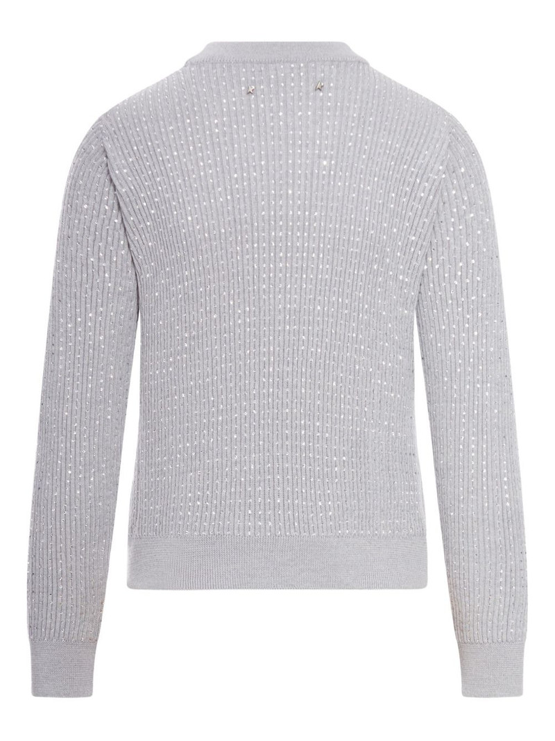 Golden Goose crystal-embellished ribbed sweater outlook