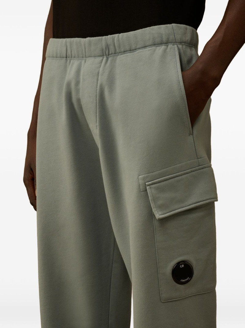 diagonal-raised fleece cargo-pocket cotton track pants 5