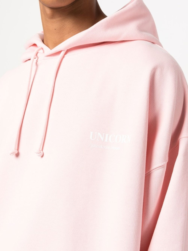 Unicorn slogan-print hoodie 6
