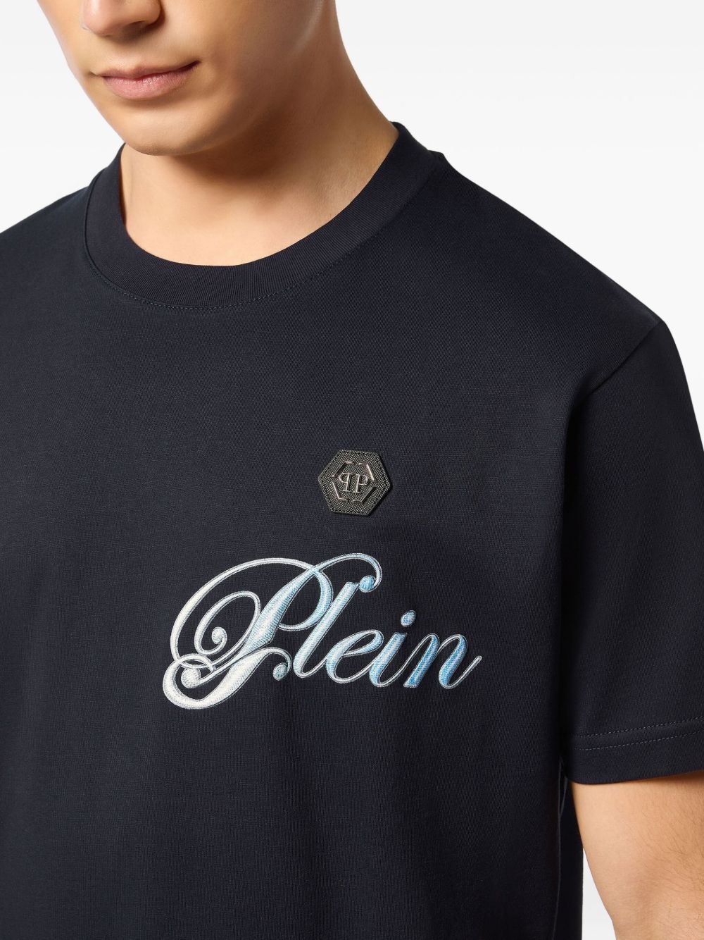 skull-print crew-neck T-shirt - 4