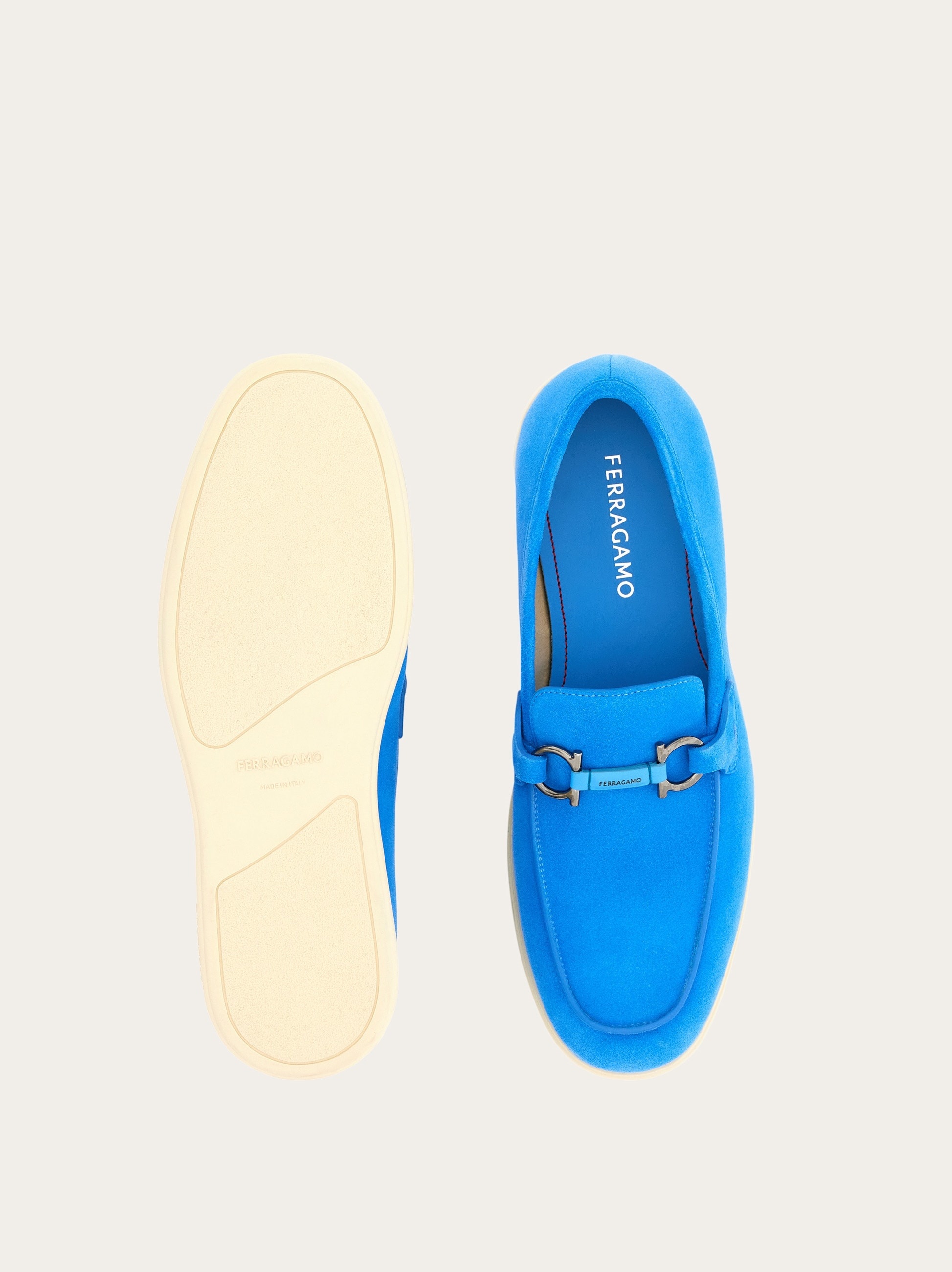 Casual loafer with Gancini ornament - 5