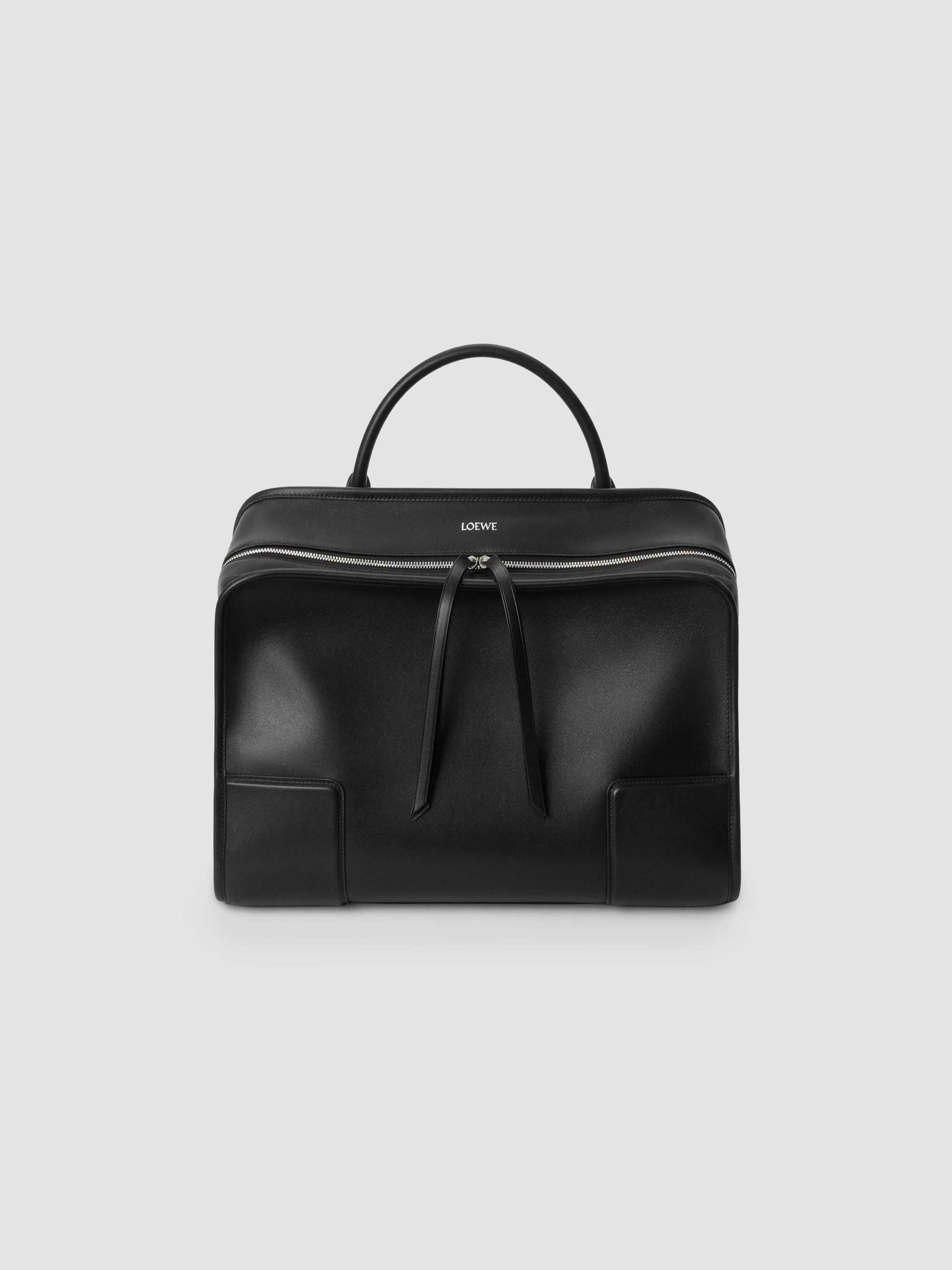 Men's Amazona 180 Extra-Large Leather Tote - Black - 1