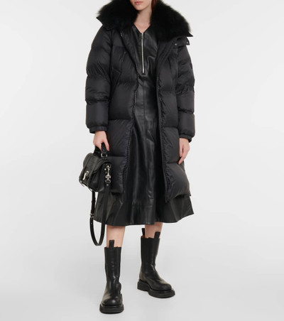 Yves Salomon Shearling-trimmed down coat outlook