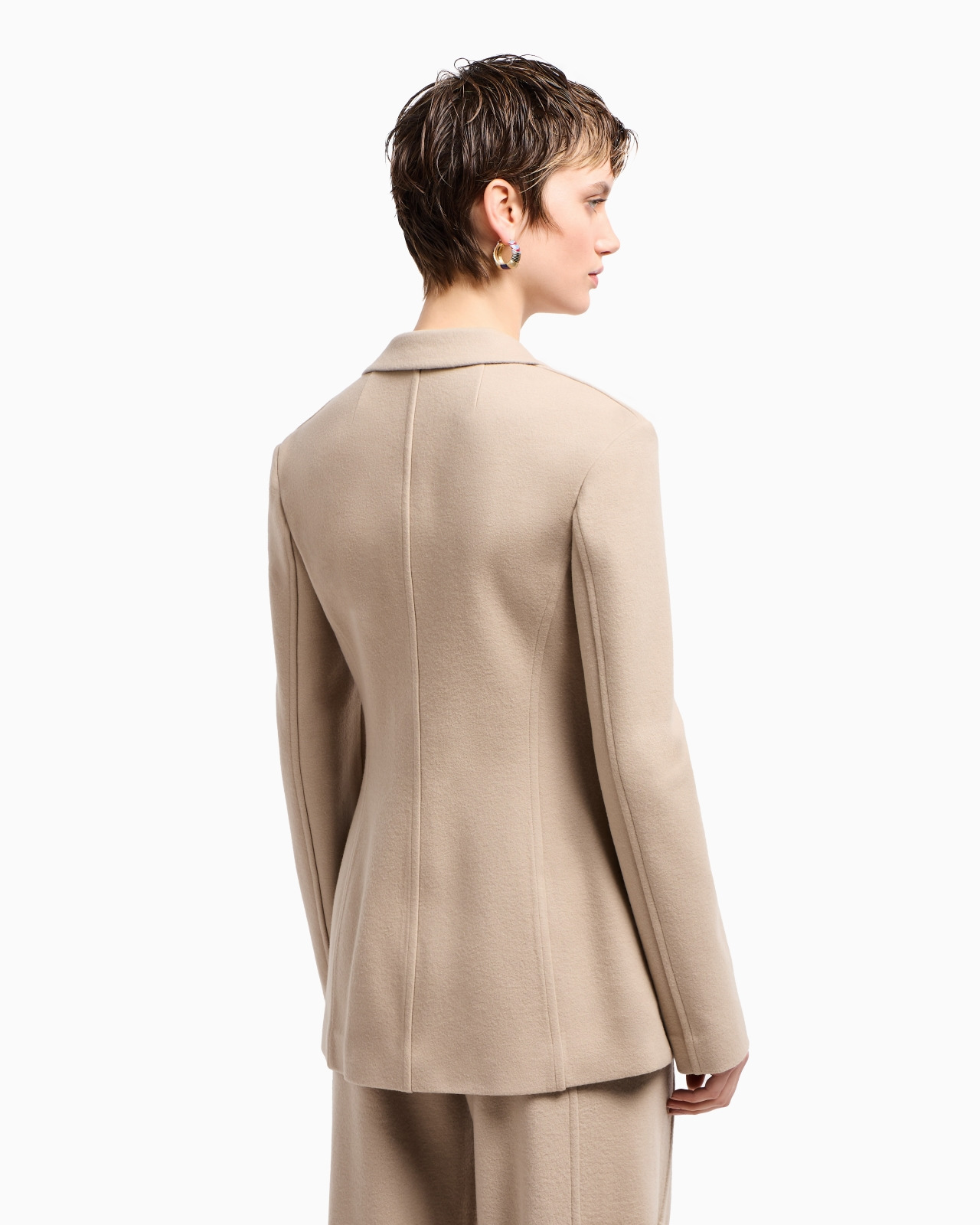 ASV SINGLE-BREASTED JACKET IN WOOL DOUBLE JERSEY - 3