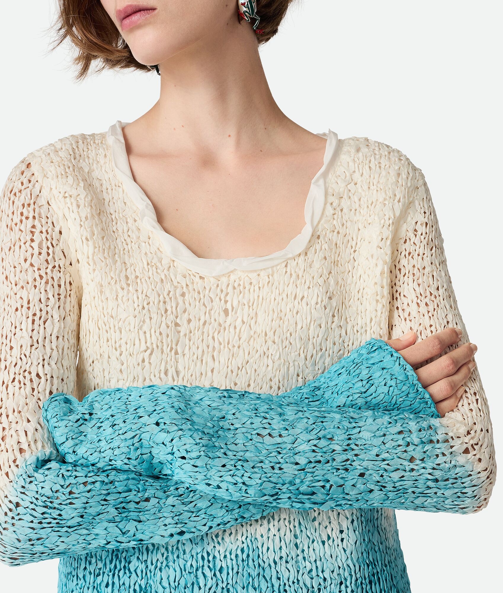 Wool And Silk Overdyed Jumper - 6