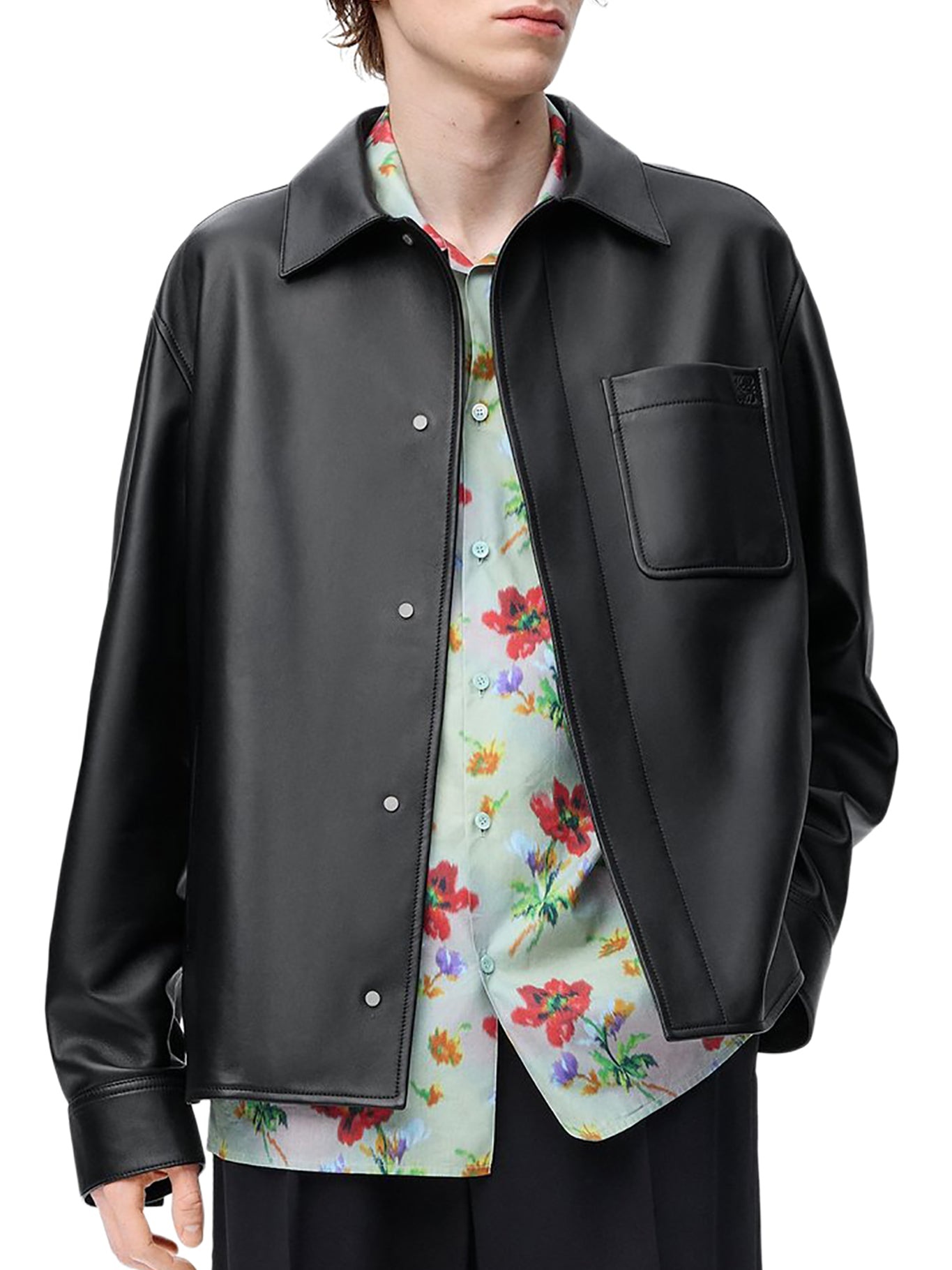 OVERSHIRT IN NAPPA LAMBSKIN - 3