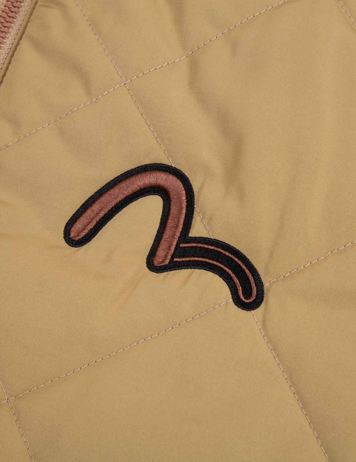 Contrast Webbing Strap Quilted Down Jacket - 12