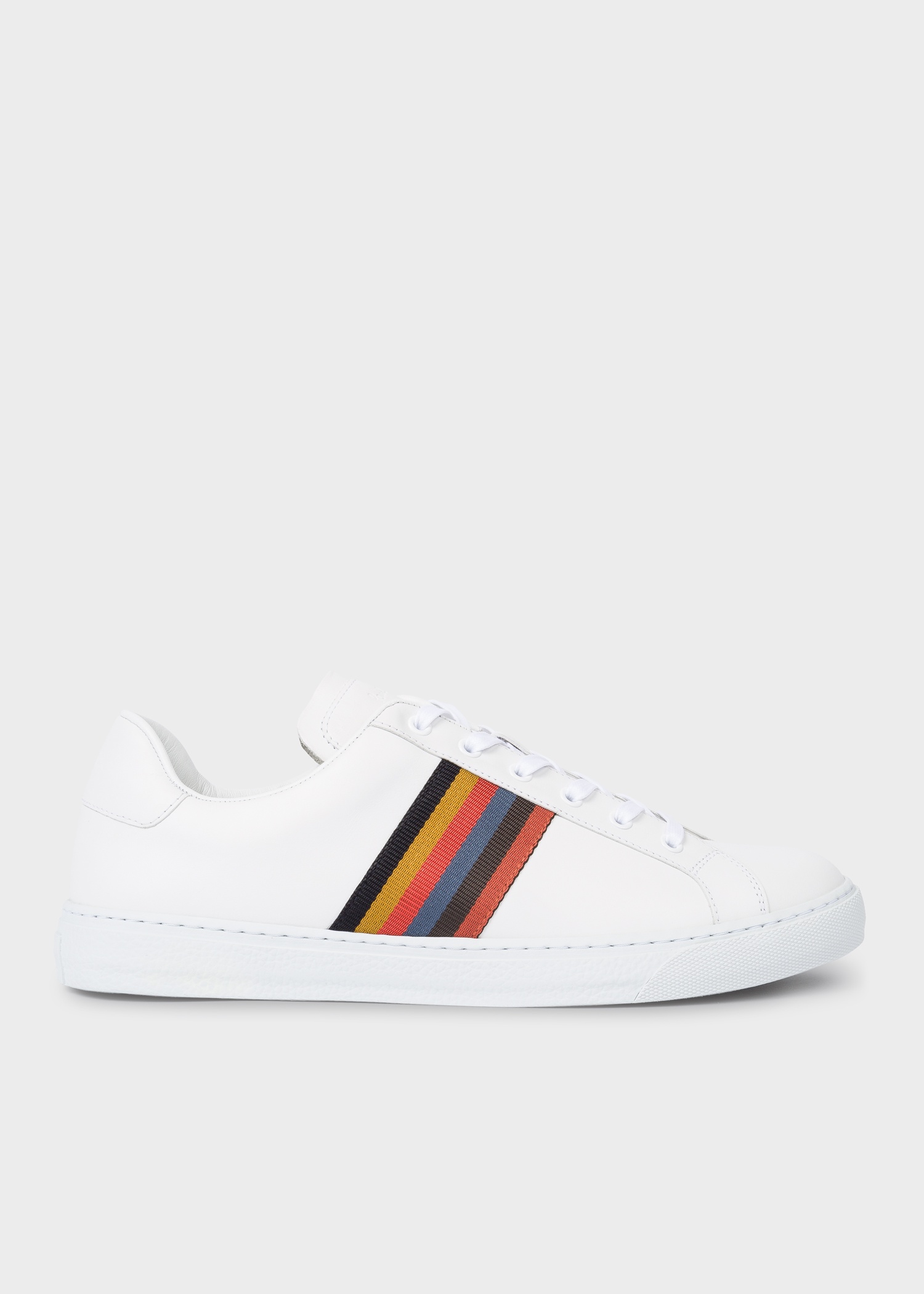 Calf Leather 'Hansen' Sneakers With 'Bright Stripe' Webbing - 1