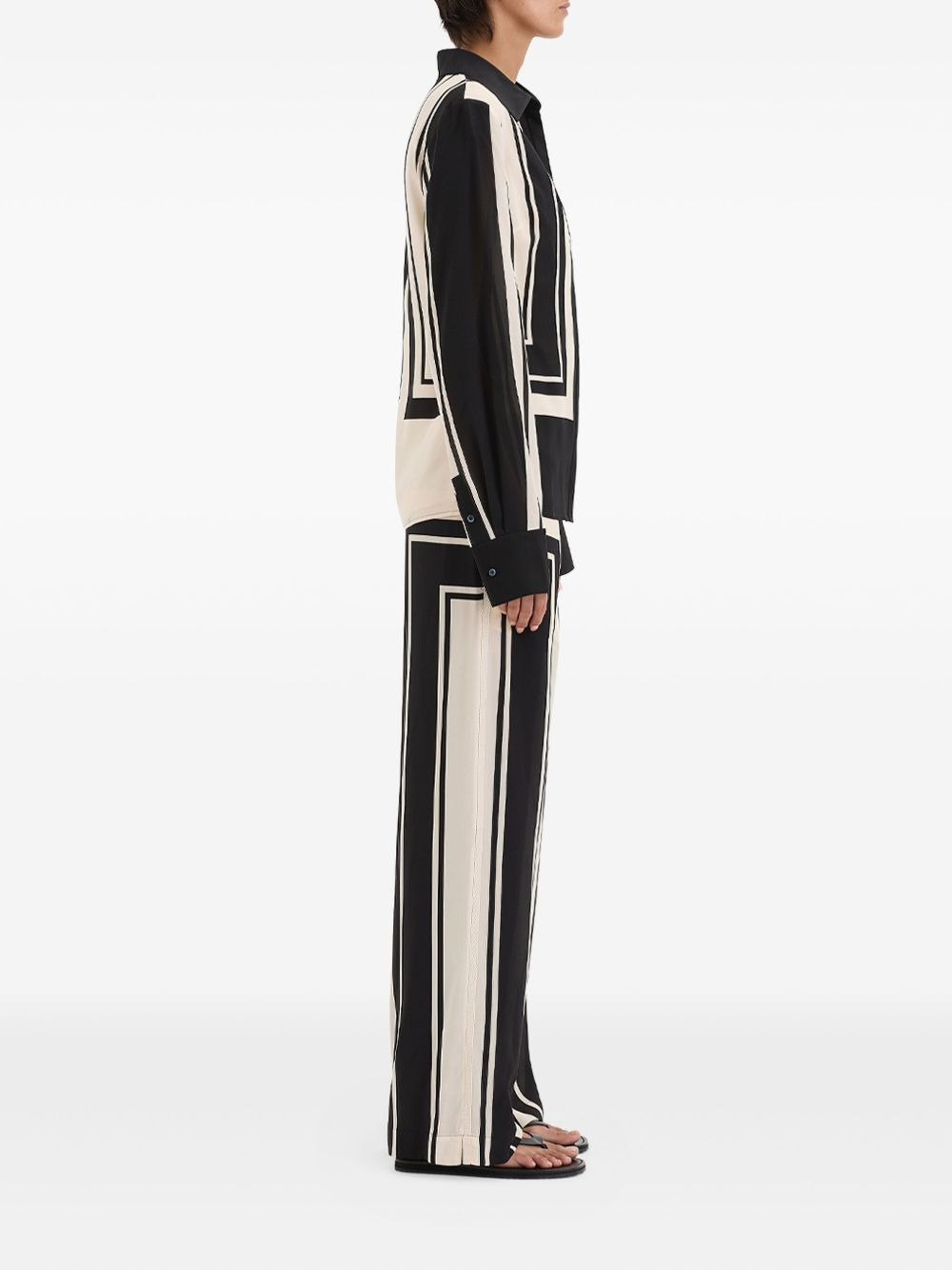 geometric-striped shirt - 3