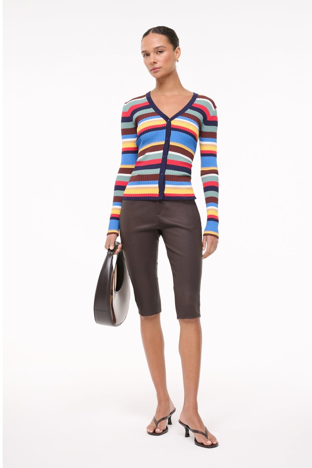 STAUD CARGO SWEATER MARKET STRIPE - 5