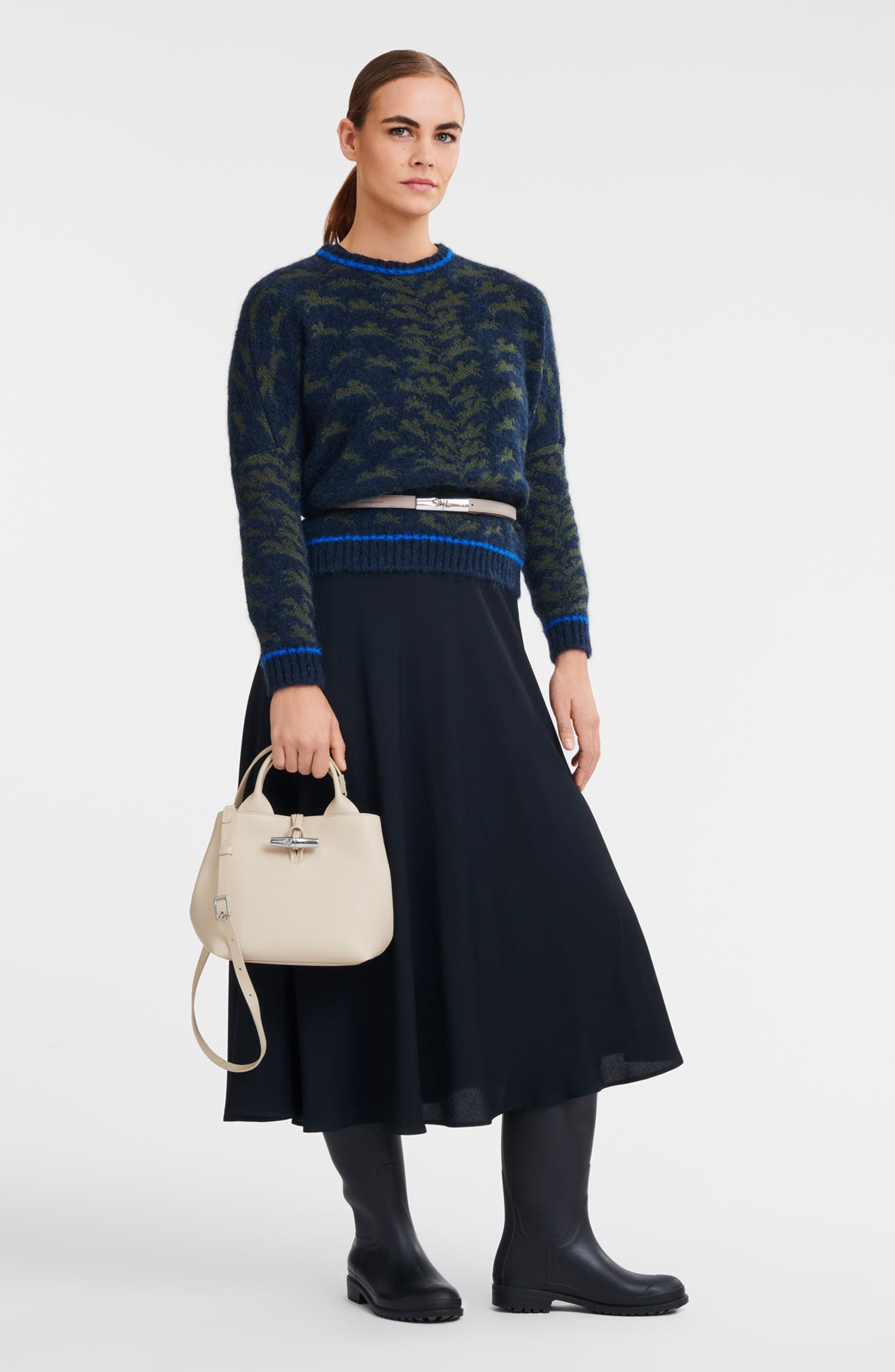 Longchamp Small Le Roseau Leather Tote in Paper at Nordstrom - 2