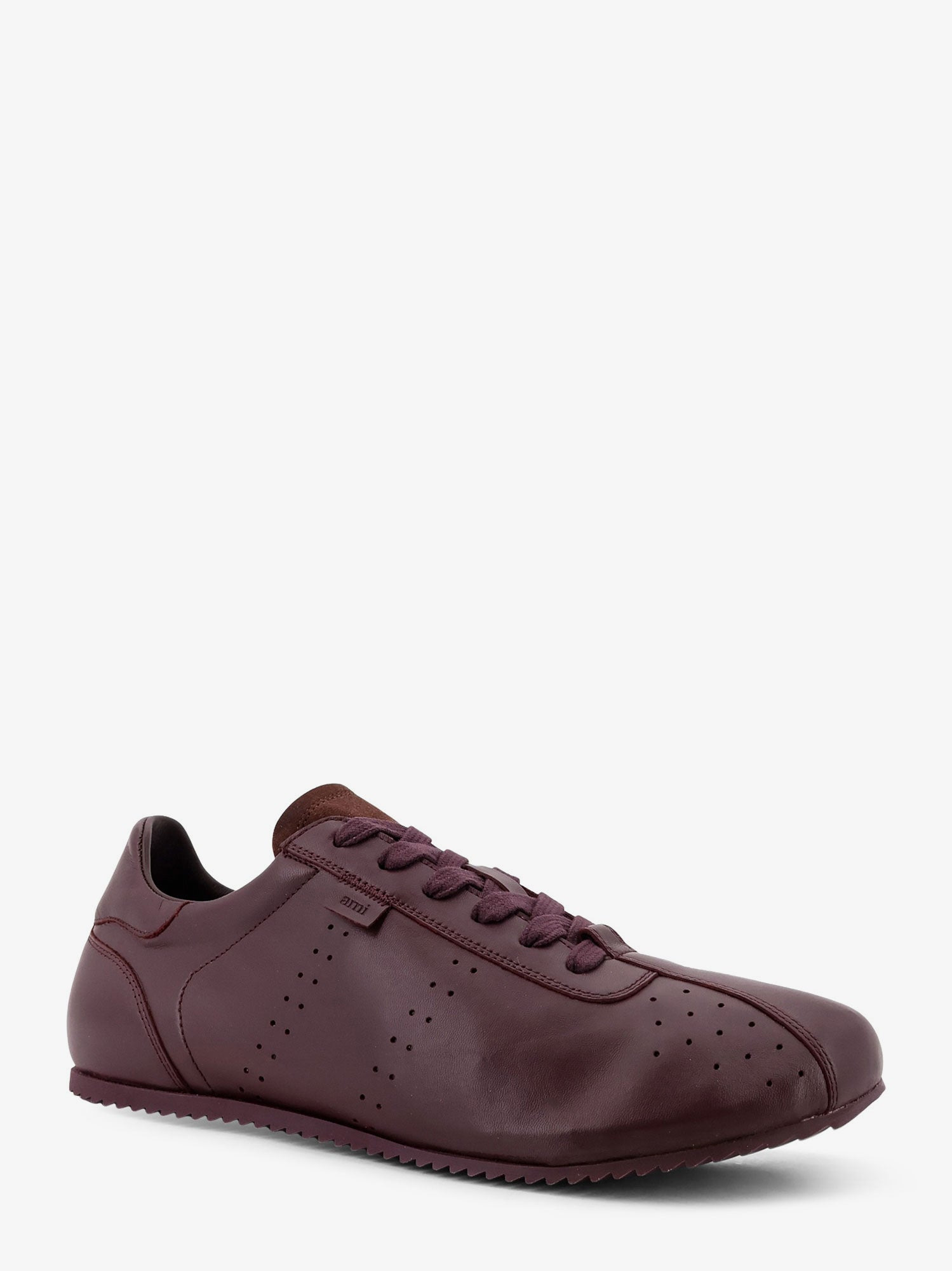Ami Paris Men Leather Low-Top Sneakers - 2