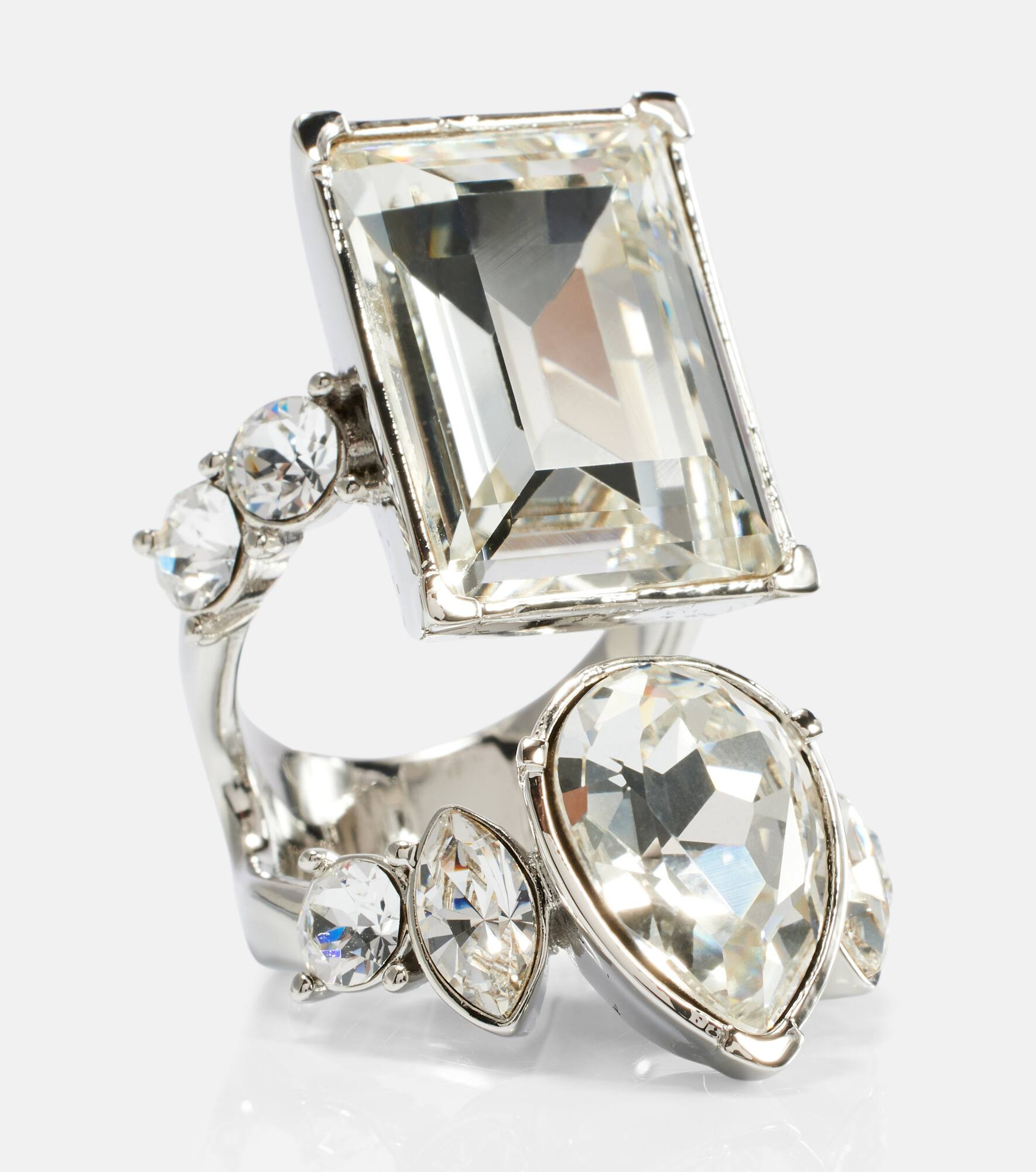 Crystal-embellished ring - 2