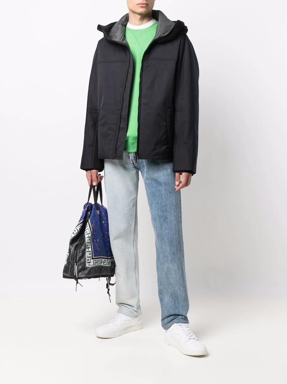 panelled padded jacket - 2