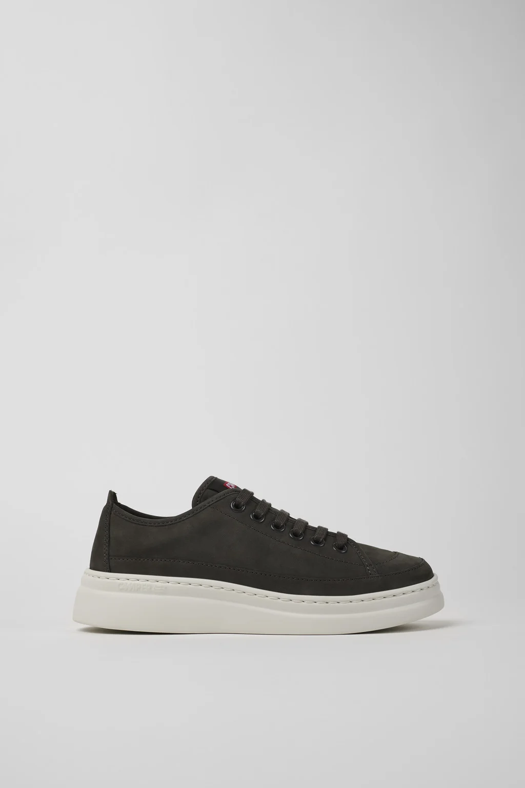 Runner Up Gray Leather Sneaker for Women - 1