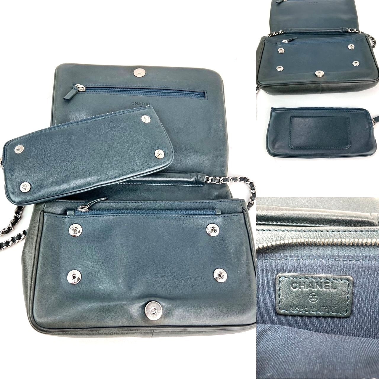 Chanel Quilted Lambskin Stitched Wallet on a Chain Crossbody Bag - 3