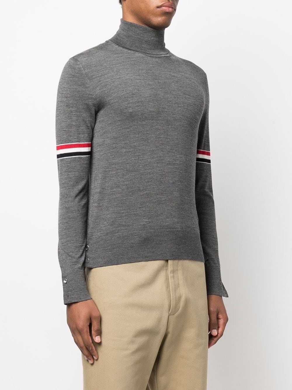 RWB-stripe roll-neck jumper - 3