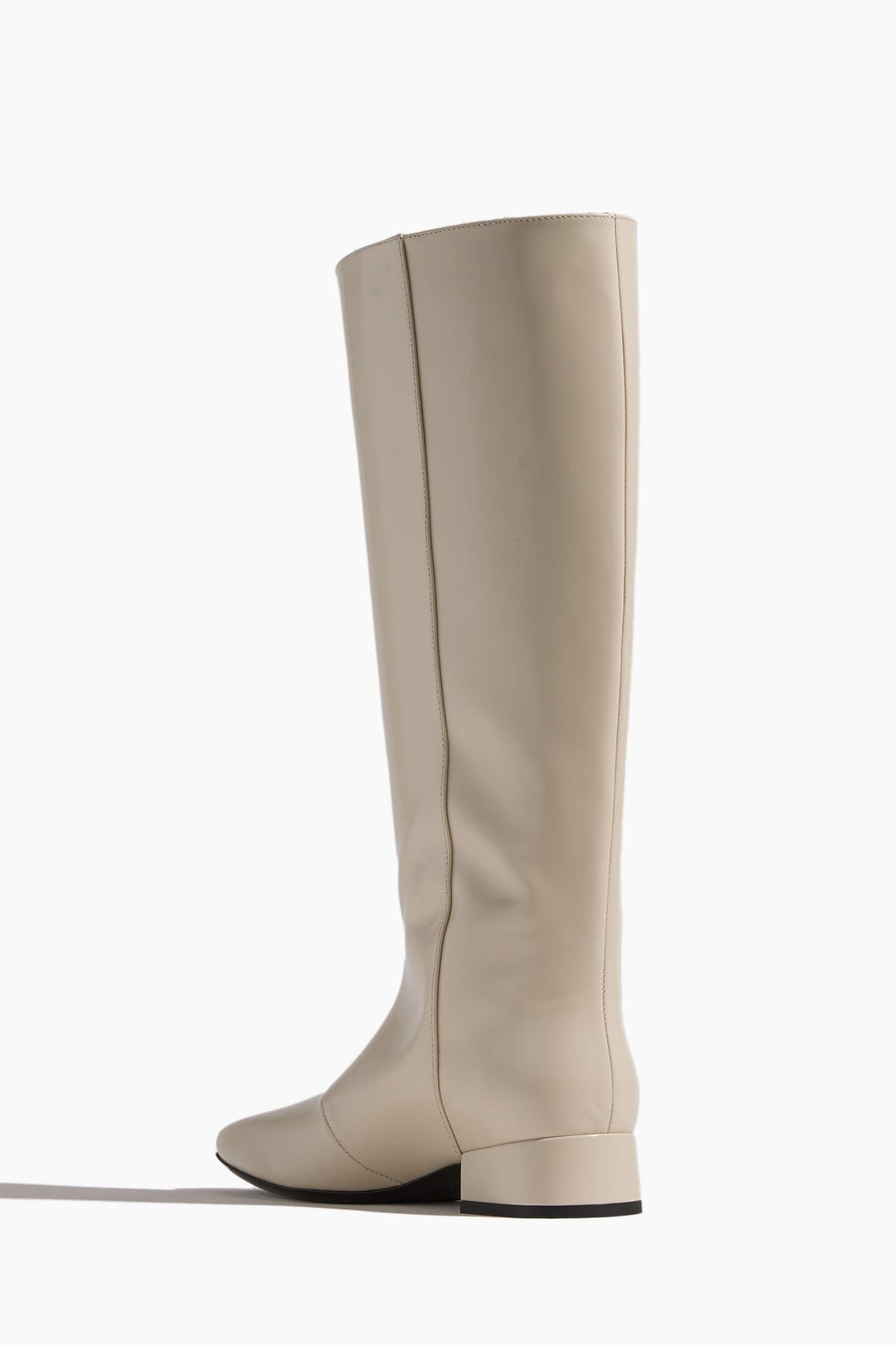 Subtle Shine Riding Boot in Dark Cream - 2