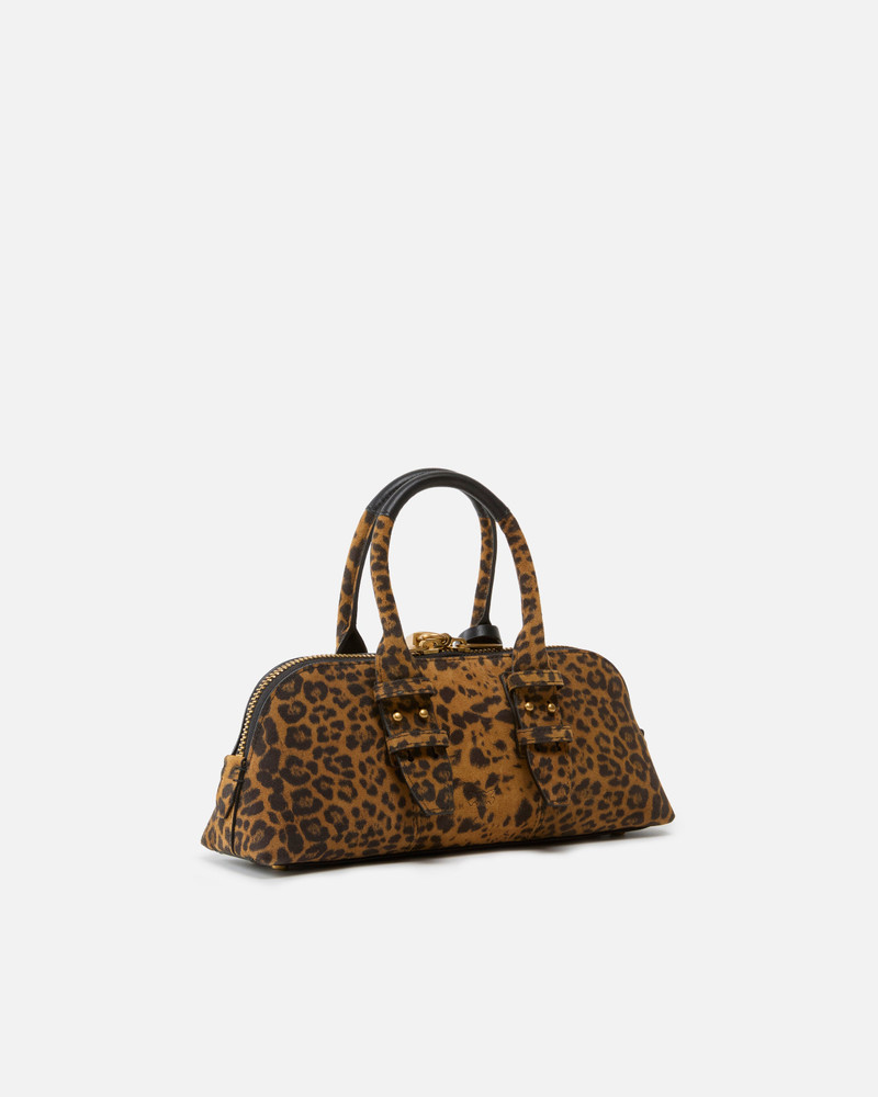 PINKO SUEDE HANDBAG WITH MACULA PRINT outlook