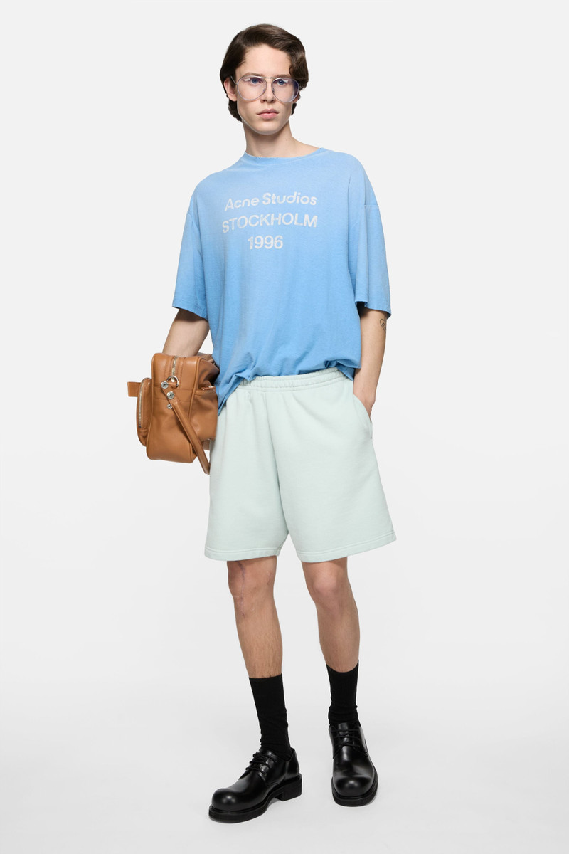 Acne Studios Vintage fleece shorts - Pale mint outlook