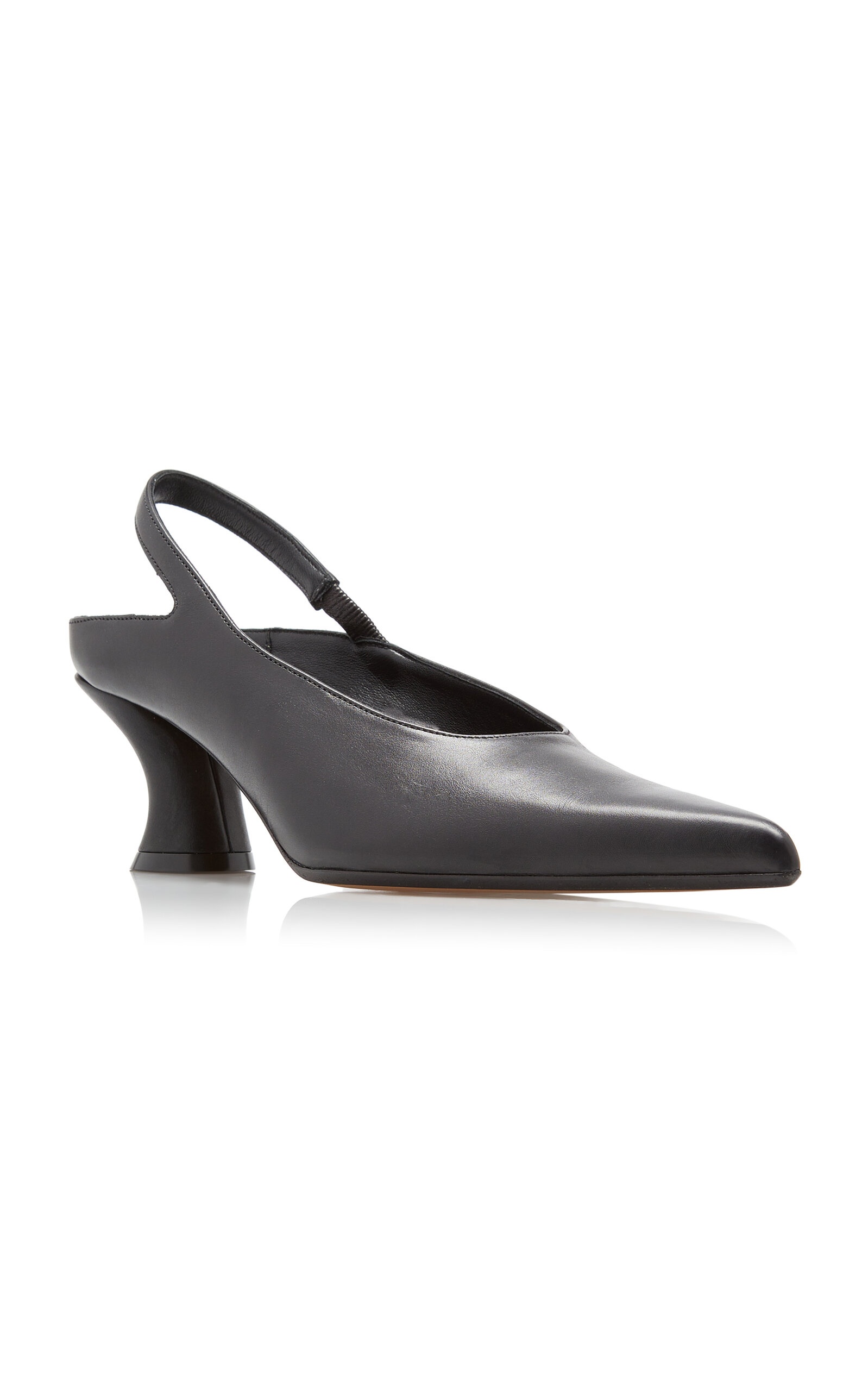 Leather Slingback Pumps black - 4
