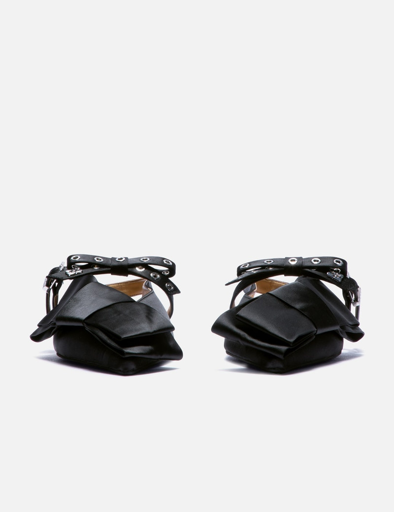 GANNI BIG BOW SLINGBACK BALLERINA SATIN outlook