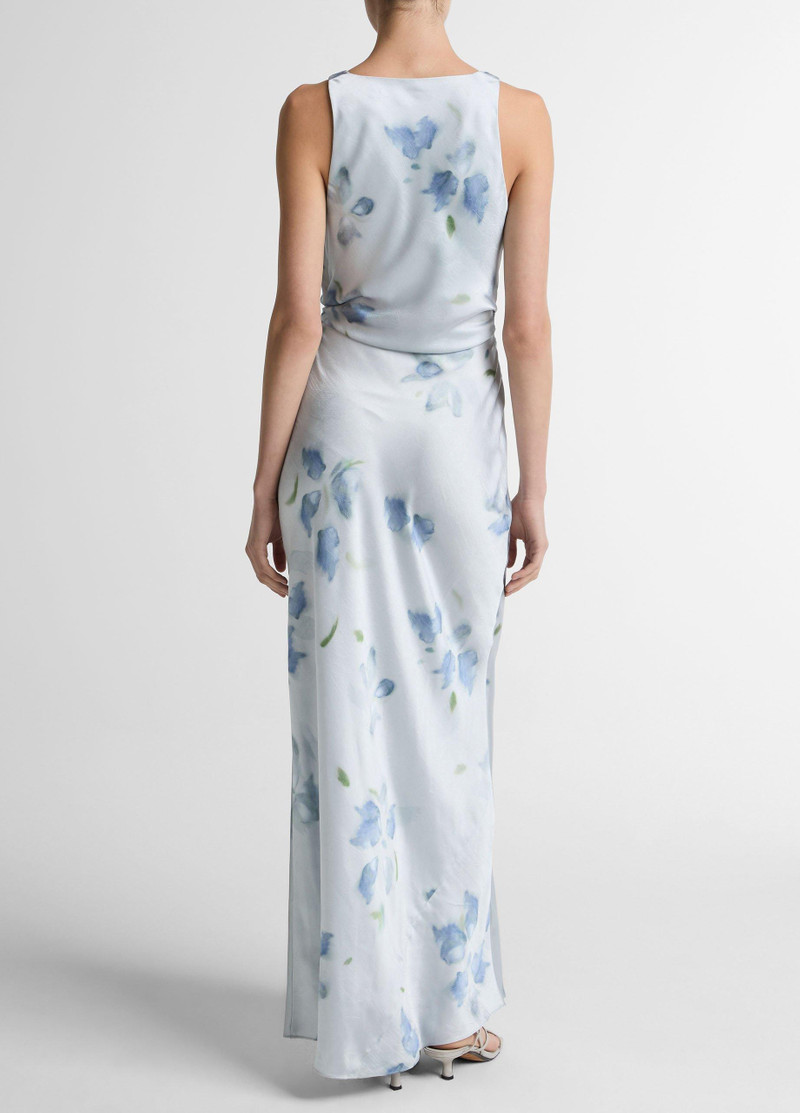Vince Petal Blur Satin Twist-Shoulder Dress outlook