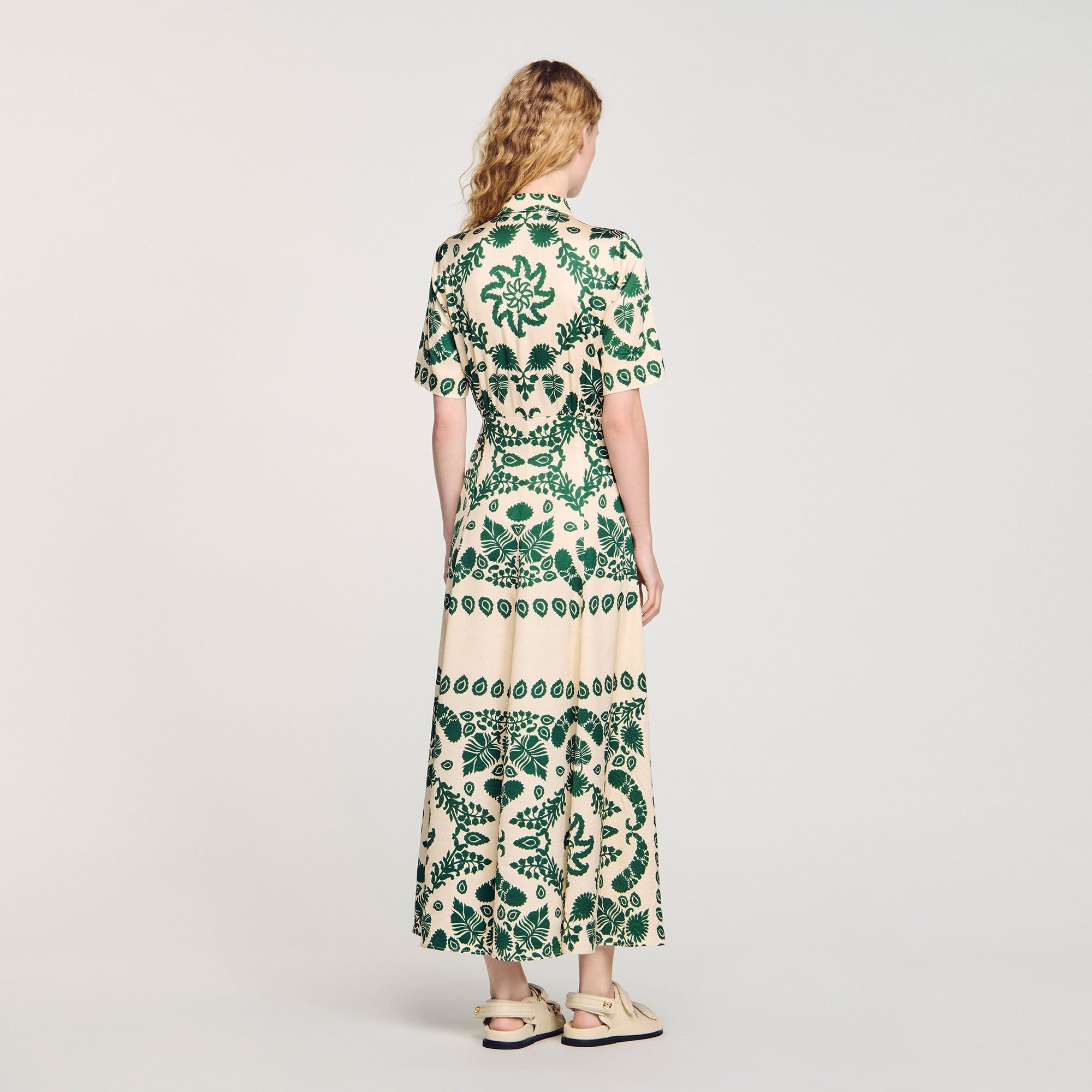 FLORAL PRINT MAXI DRESS - 5