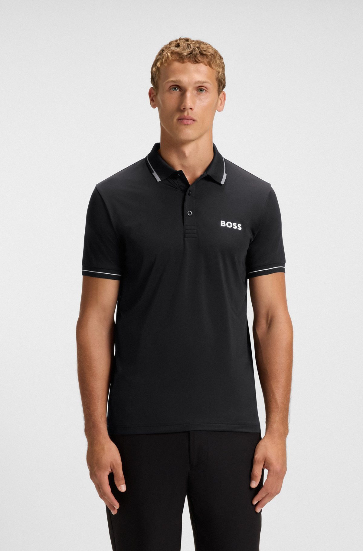 SLIM-FIT POLO SHIRT WITH CONTRAST LOGOS - 2