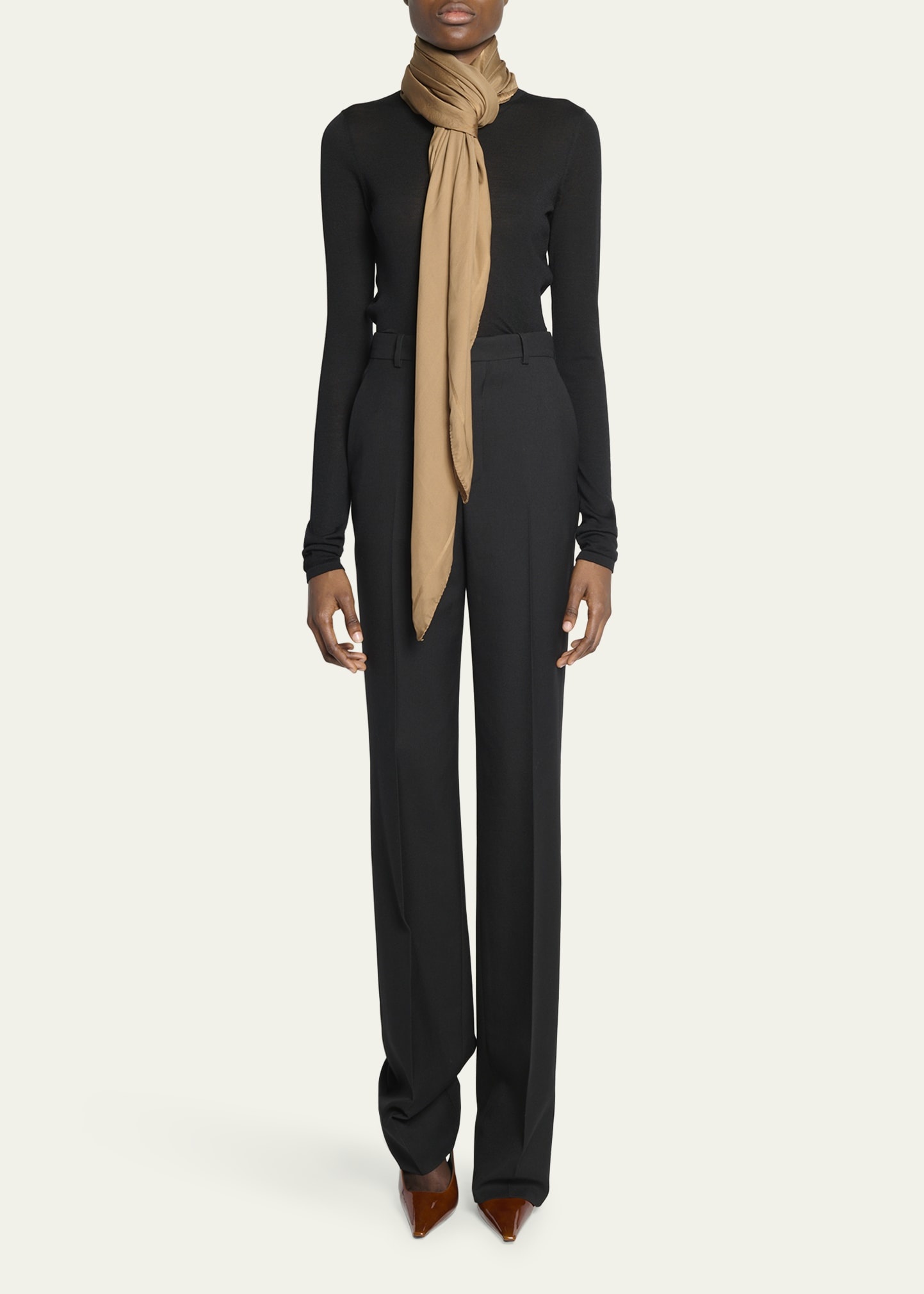YSL Silk Square Scarf - 2