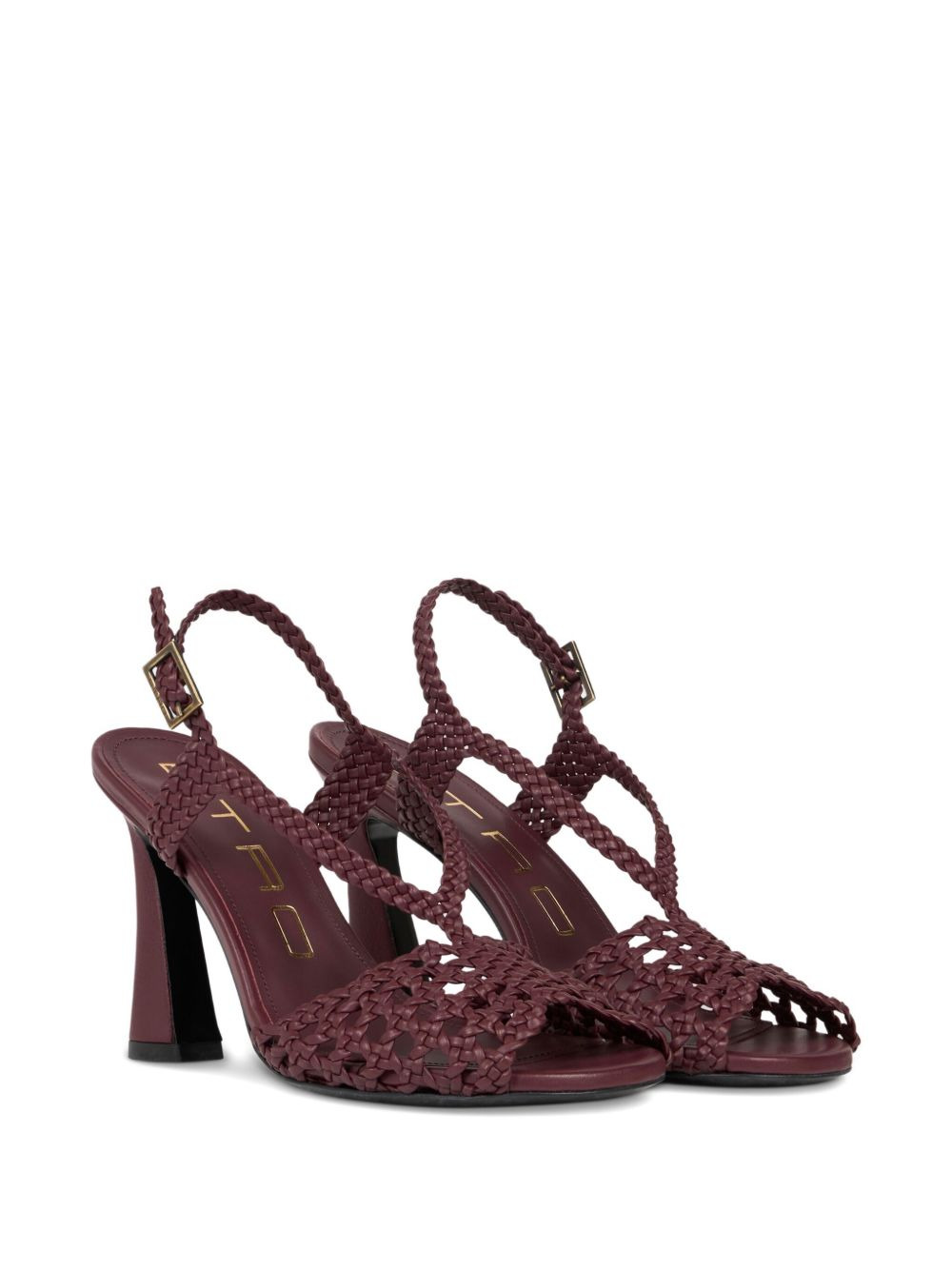 woven heeled sandals - 2