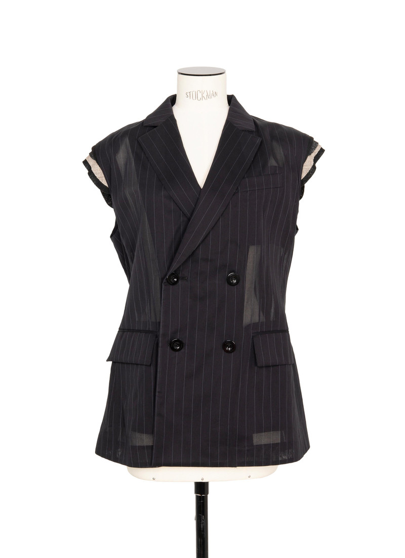 sacai High Twist Voile Vest outlook