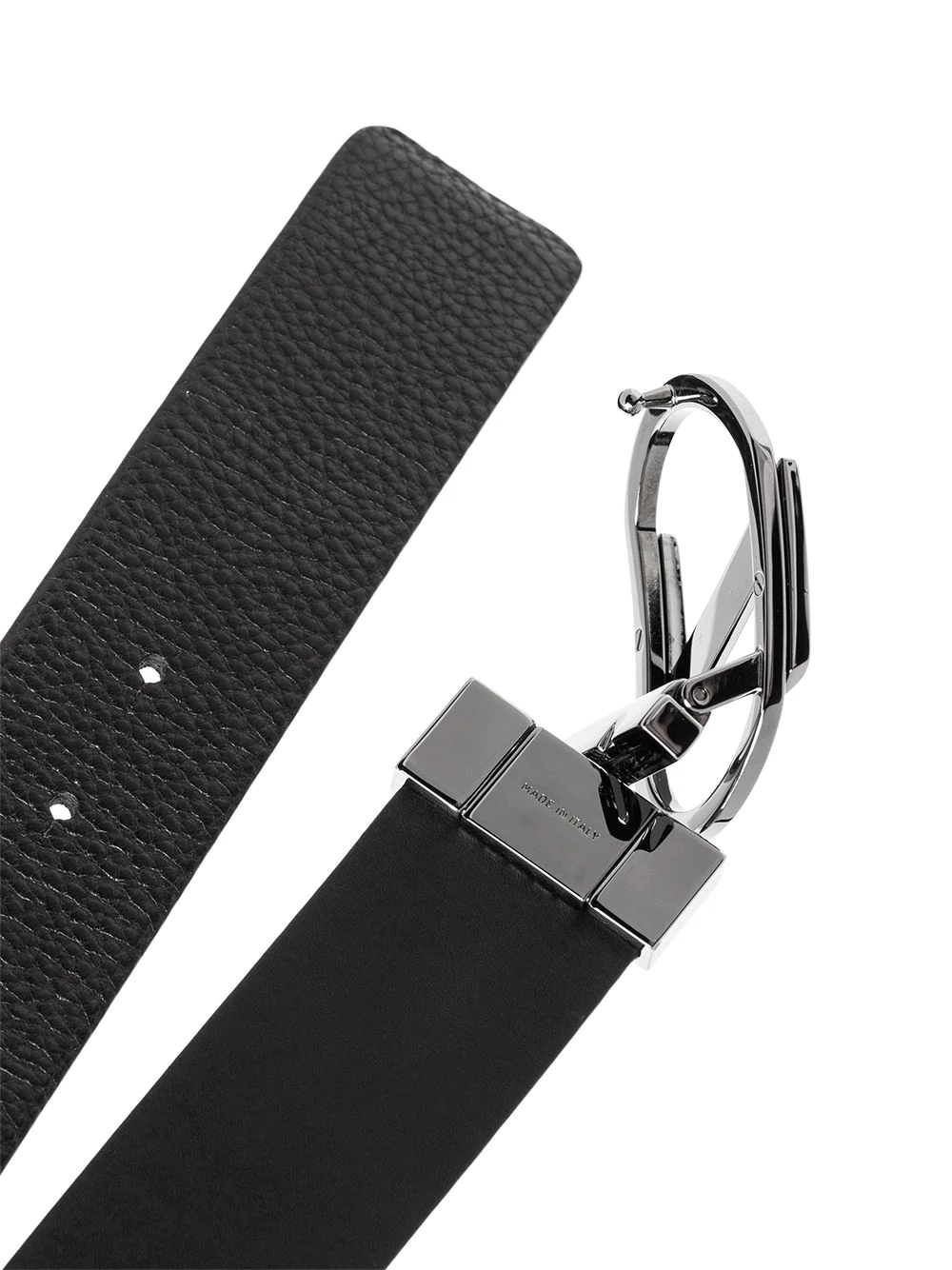 Z buckle leather belt - 2